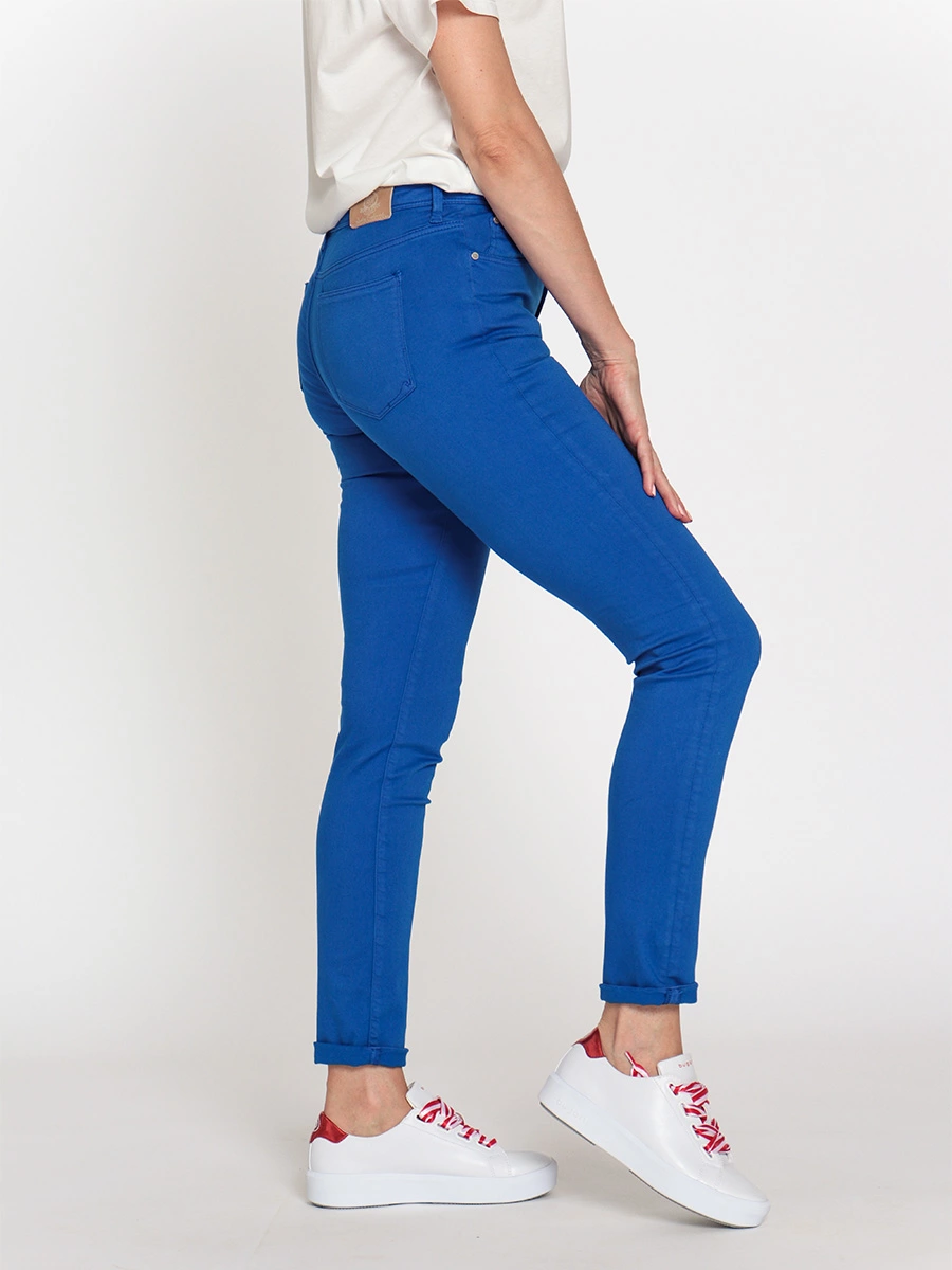 Приталенные хлопковые брюки